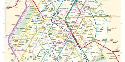 Trein Parijs Frankrijk kaart bekijken