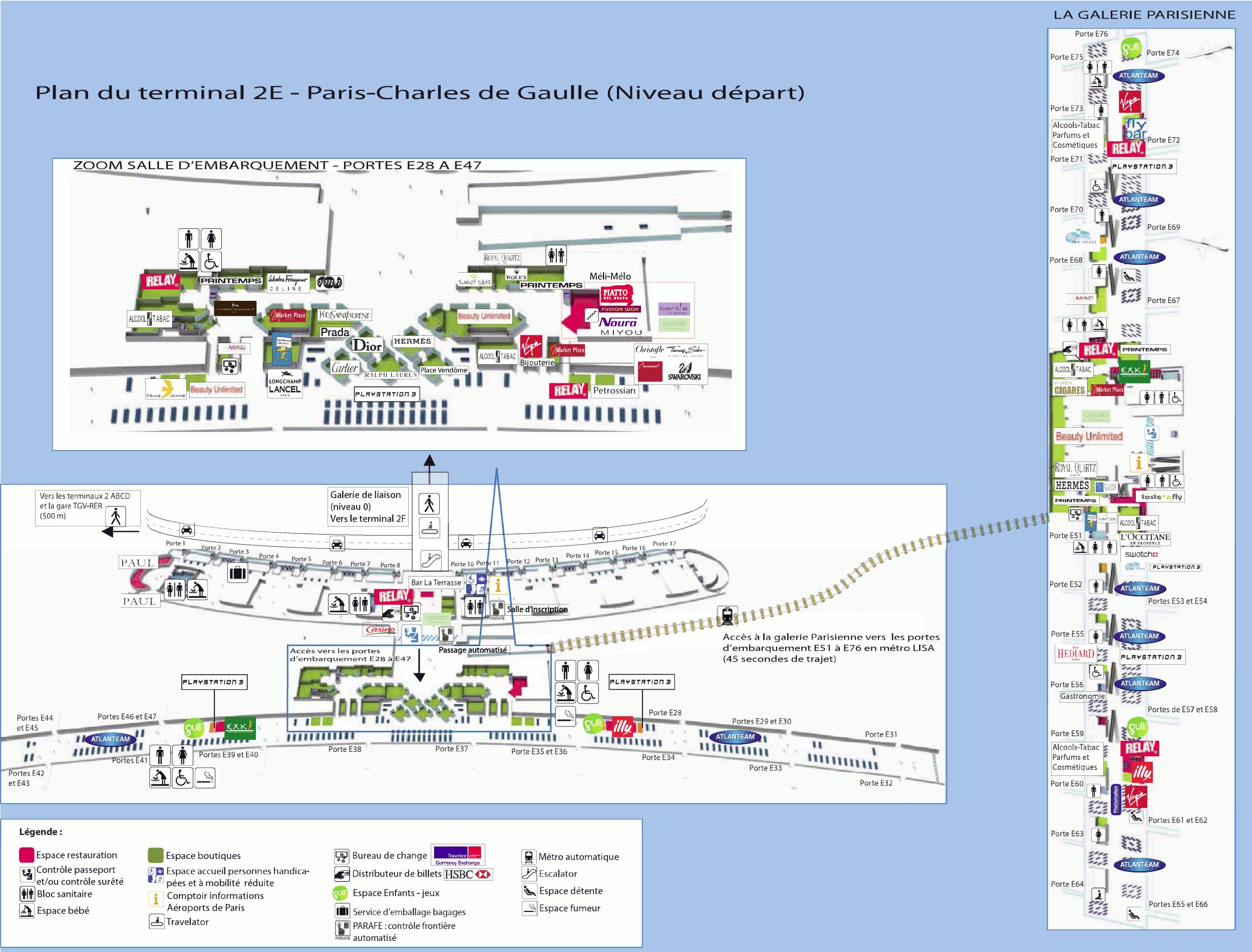 Luchthaven Charles De Gaulle Kaart Terminal 2 Charles De Gaulle   Luchthaven Charles De Gaulle Kaart Terminal 2 