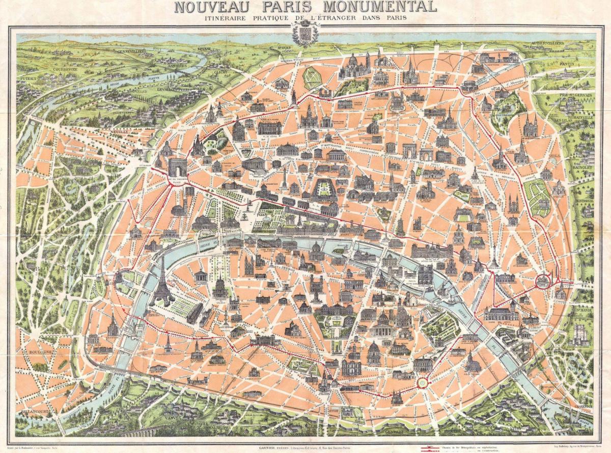 Paris kaart 1800