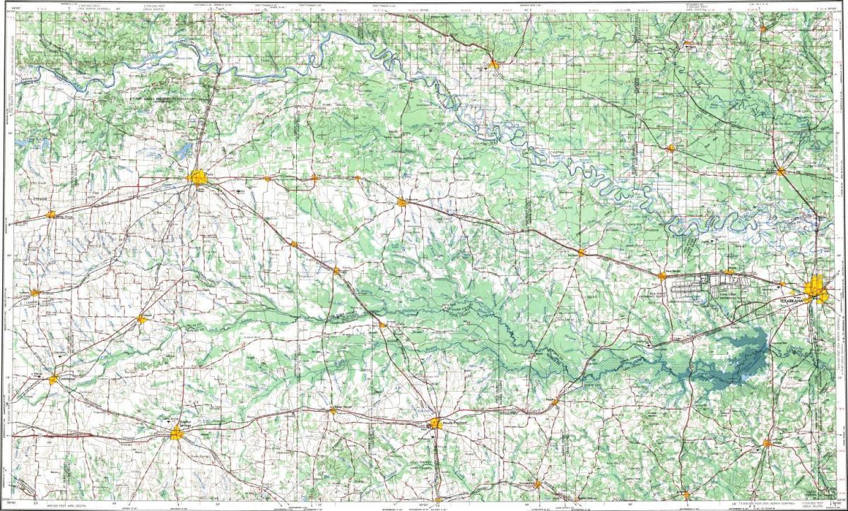 topografische kaart van Parijs