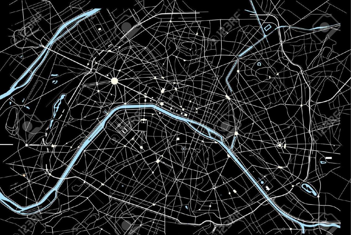 Parijs vector kaart