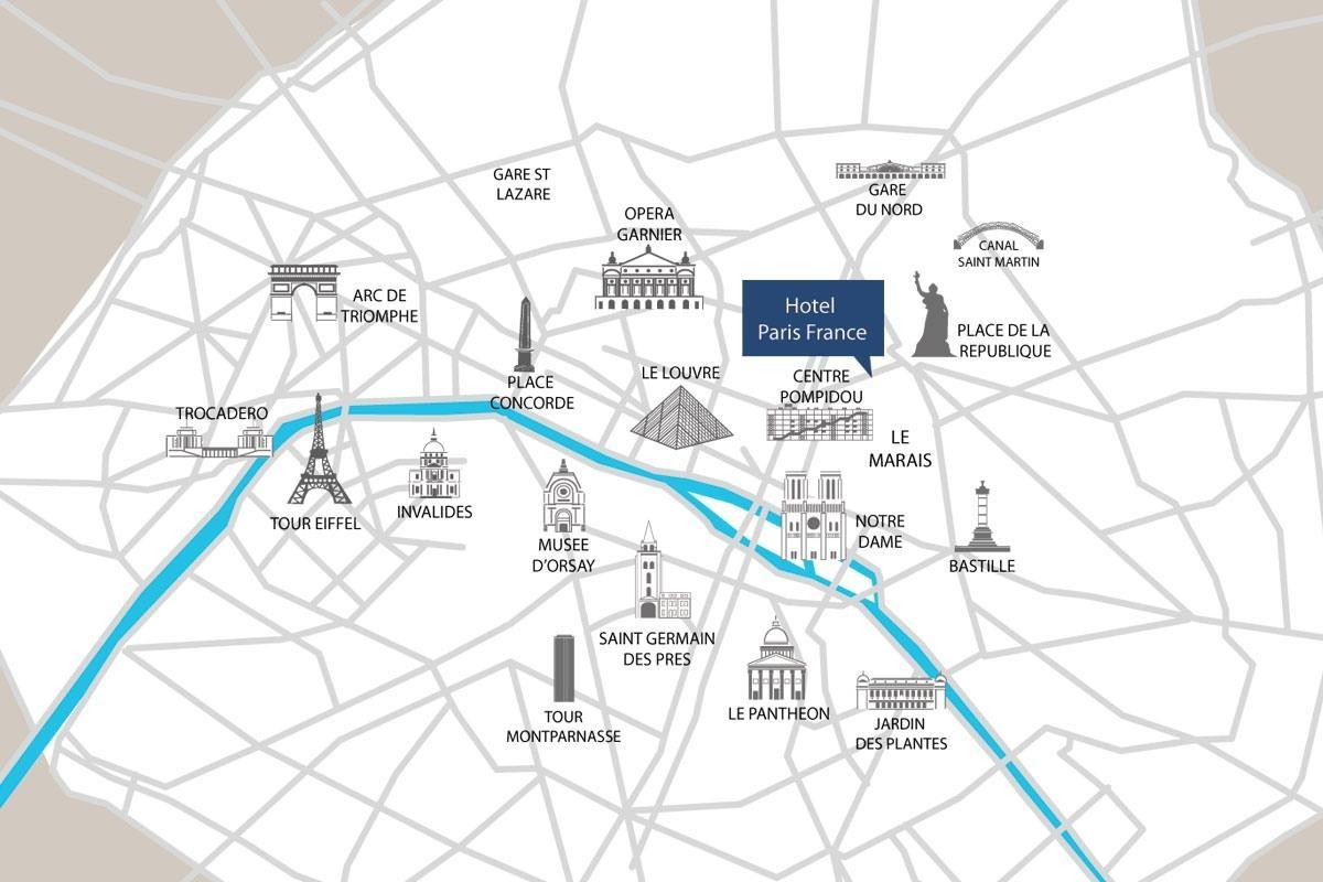 Wijk bastille van parijs kaart kaart van de wijk bastille paris le