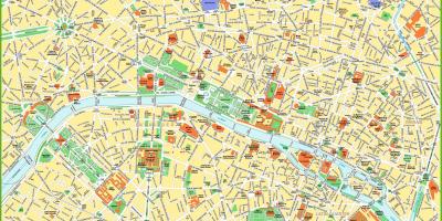 Gedetailleerde kaart van Parijs