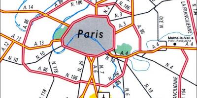 Parijs luchthaven locaties kaart