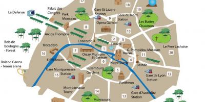 Montmartre Parijs Frankrijk kaart bekijken