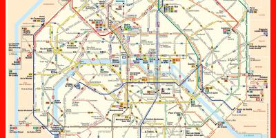 Kaart bus Parijs