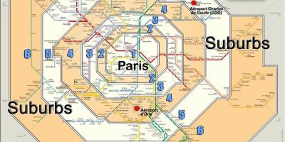Parijs zone 1 kaart