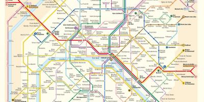 Metro de Paris-kaart