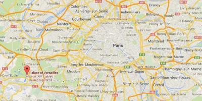 Kaart van versailles Parijs